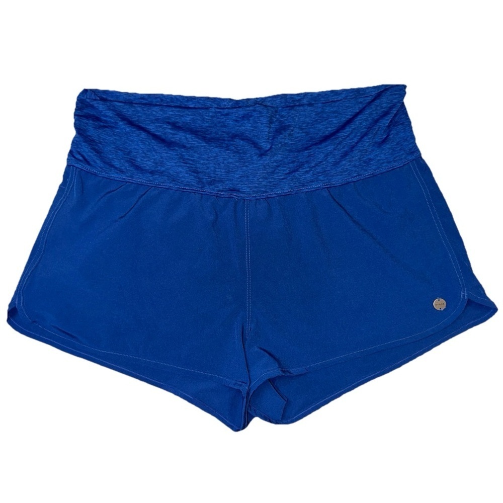 Prana Electa Shorts Womens XL Royal Blue Athletic‎ Running Yoga 1968231